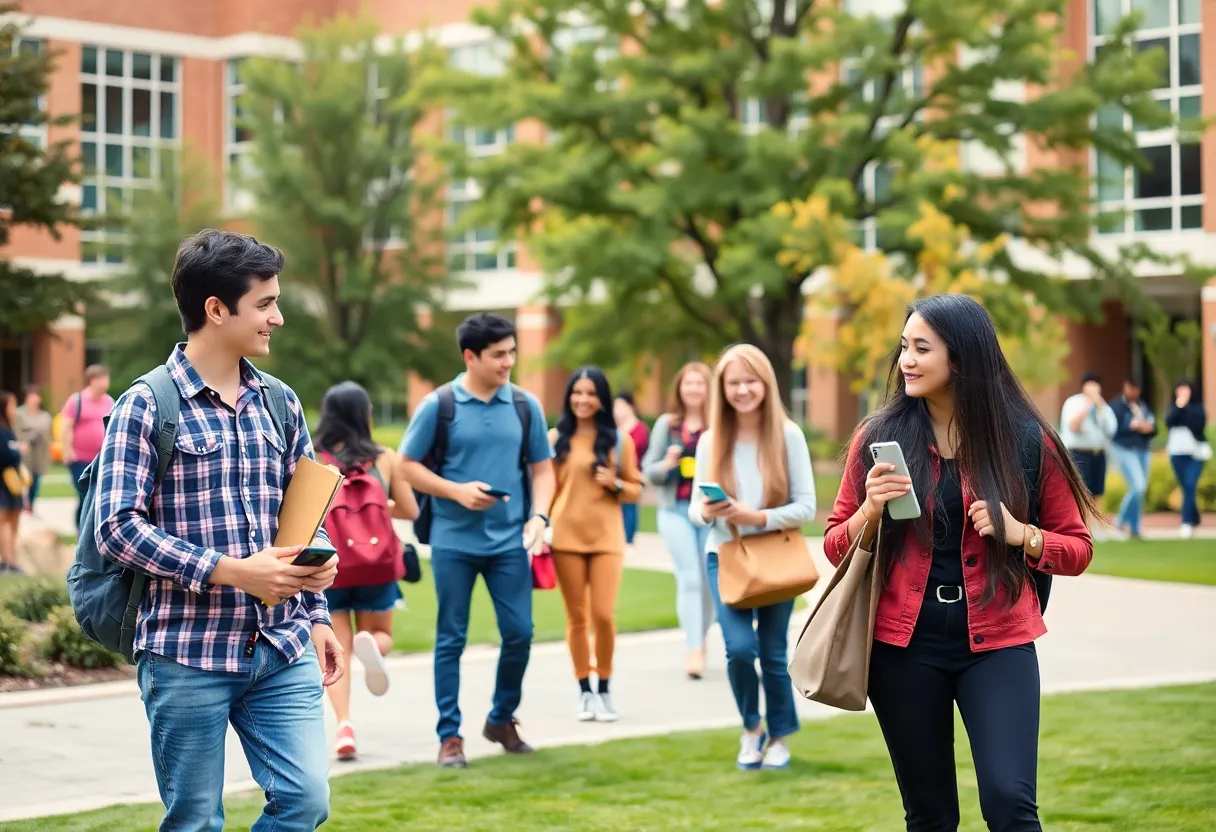 Students engaged in learning on Augusta University campus