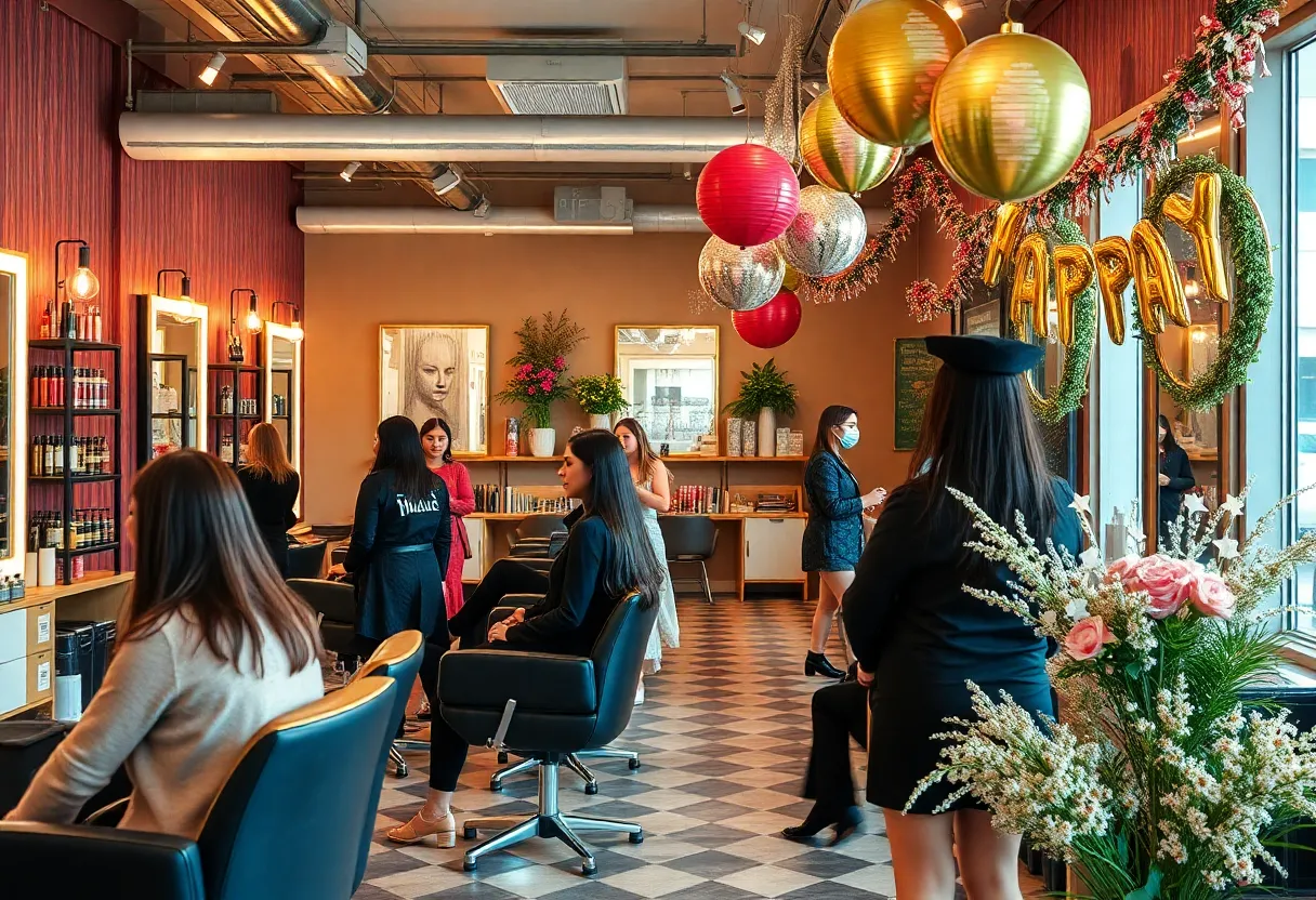 Celebration at Bloom Hair Co. salon in Bremen