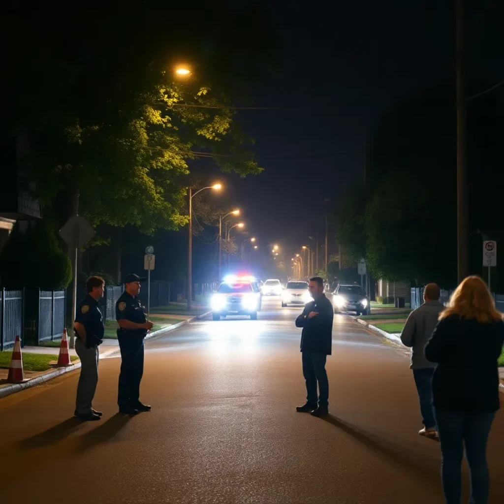 Residents discussing safety in Augusta neighborhood