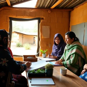 Illustration of green finance initiatives supporting rural businesses