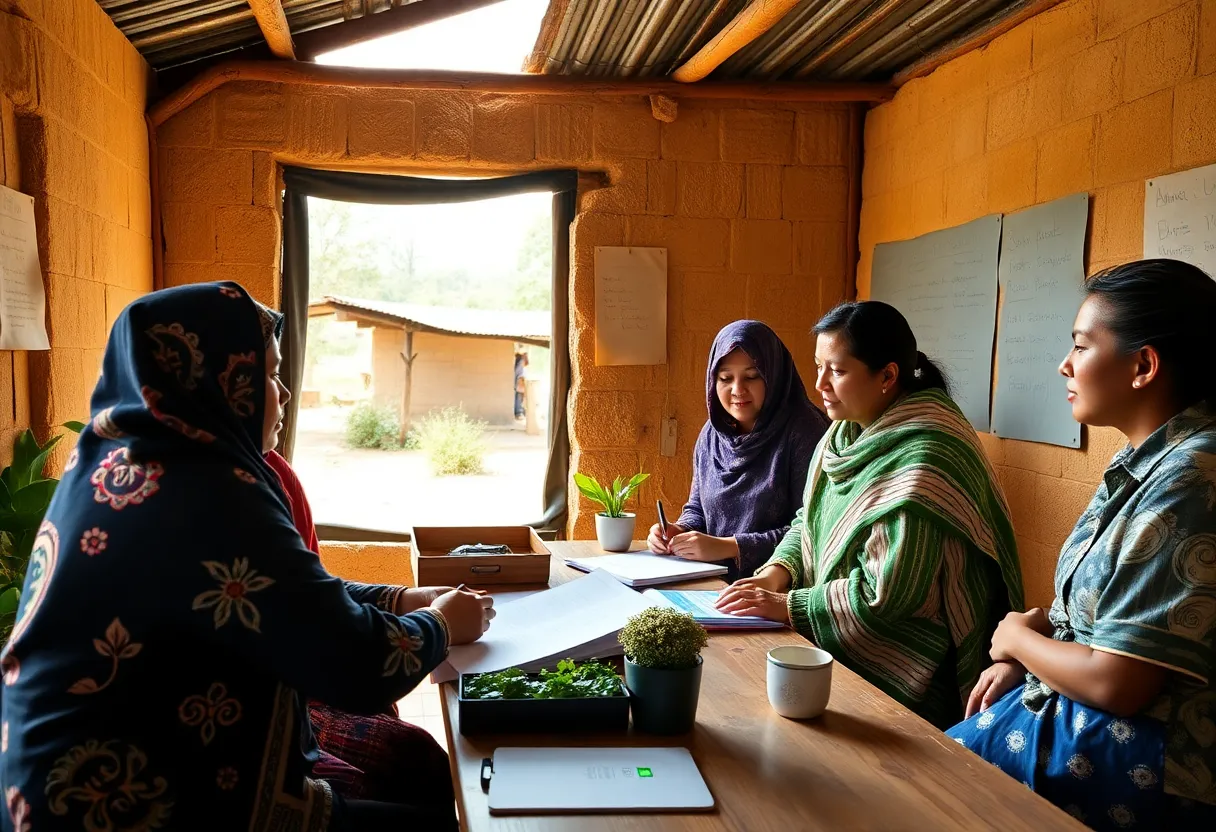 Illustration of green finance initiatives supporting rural businesses