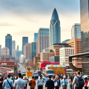 Cityscape of Atlanta representing Georgia's job market growth