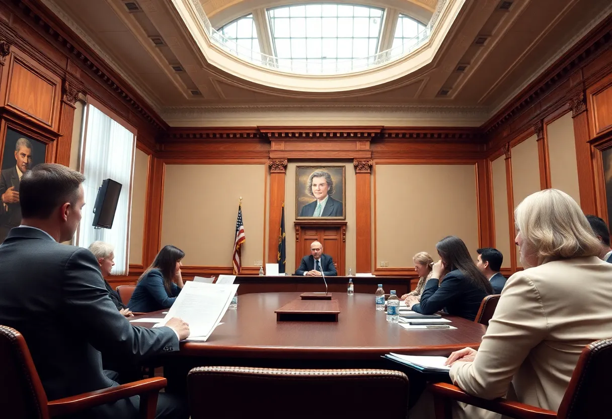 Legislative committee discussing Georgia income tax policies