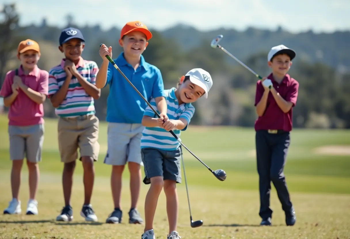 Hamilton Coleman celebrating victory at U.S. Junior Amateur Championship