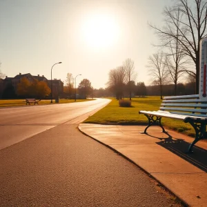 Heat waves rising from asphalt on a sunny day