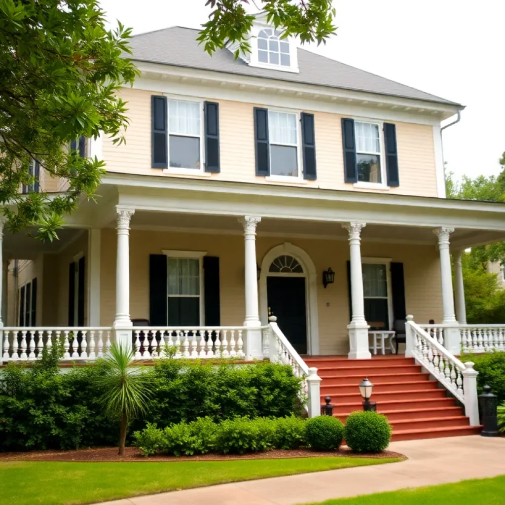 Exterior of a historic home in Augusta, Georgia