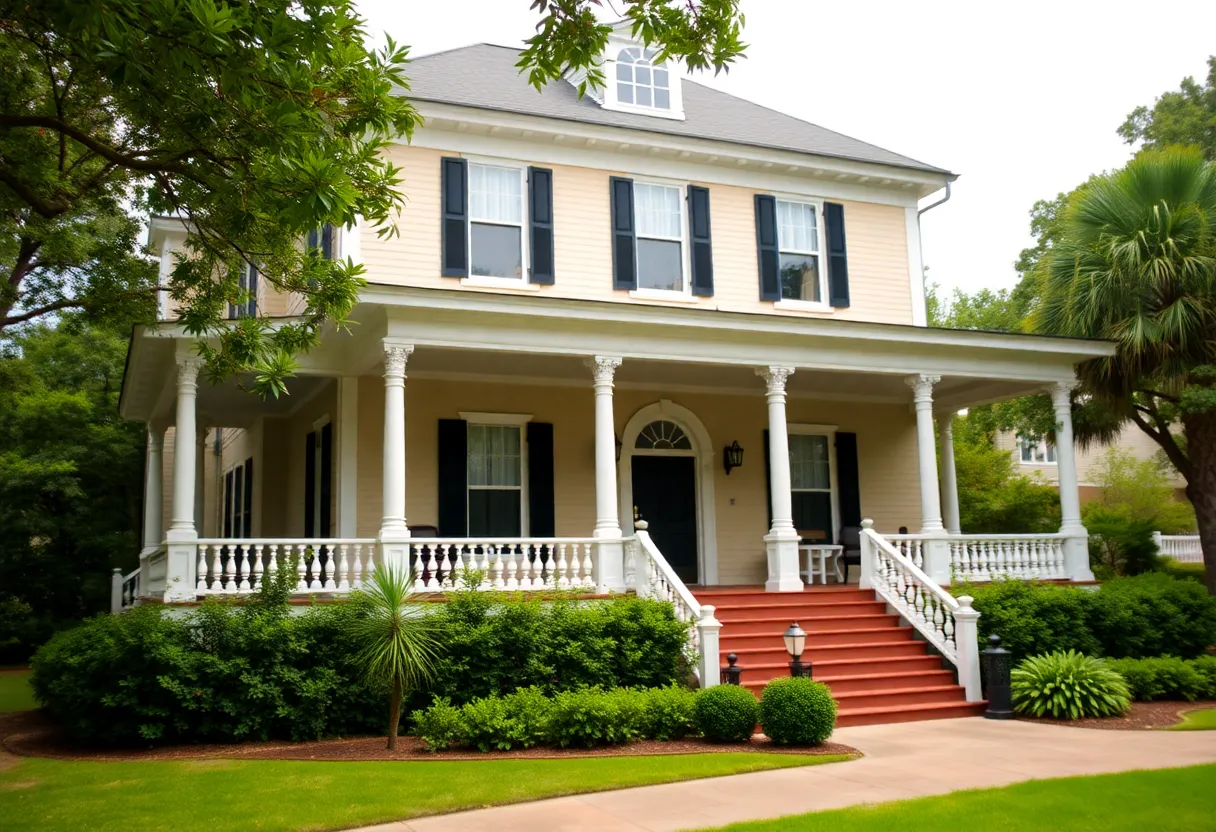 Exterior of a historic home in Augusta, Georgia