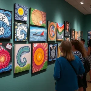 Artwork reflecting resilience and community following Hurricane Helene