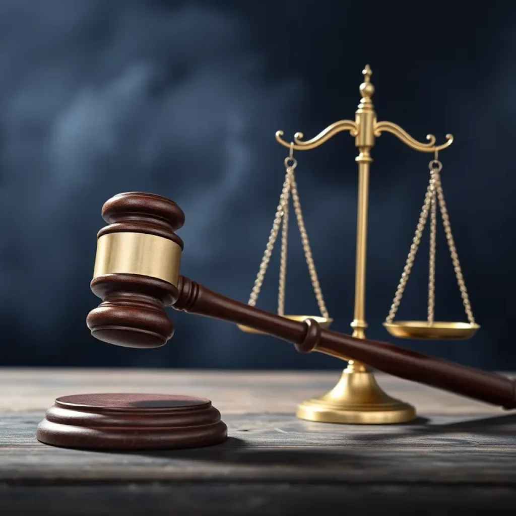 Symbolic representation of justice in Augusta amid rising crime