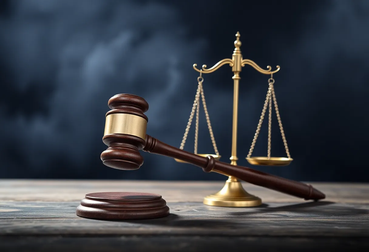 Symbolic representation of justice in Augusta amid rising crime