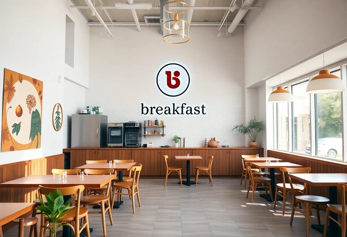 Interior of Keke's Breakfast Cafe with modern decor