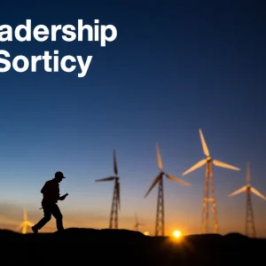 Abstract representation of financial leadership in energy