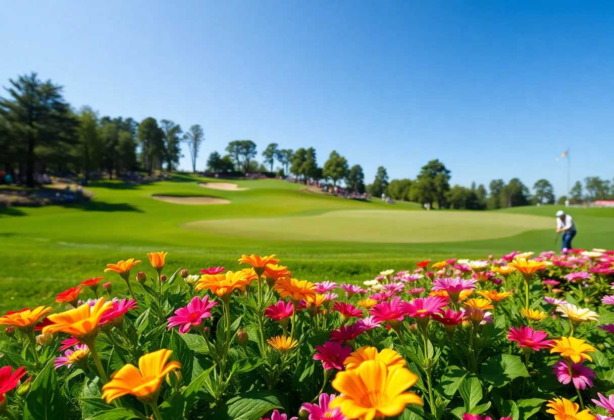 Scenic view of a Masters Tournament golf course