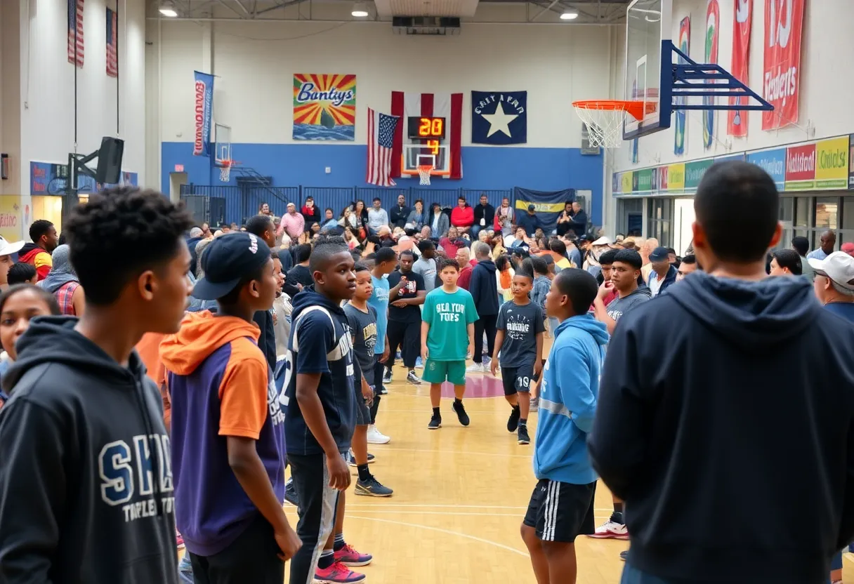 Young basketball players compete at Peach Jam event