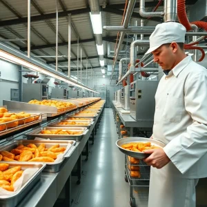 Rendering of Pilgrim's new food production facility in Walker County