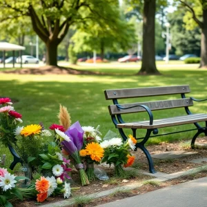 Memorial scene honoring Richard Eve Allen in Augusta