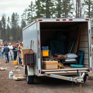 Community volunteers determined to aid despite theft of disaster response trailer