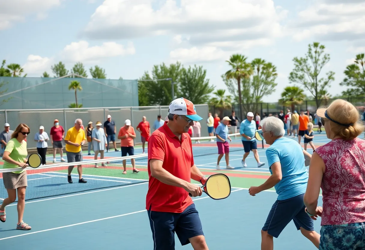 Participants competing in the Summer Slam Pickleball Qualifier event in Augusta.