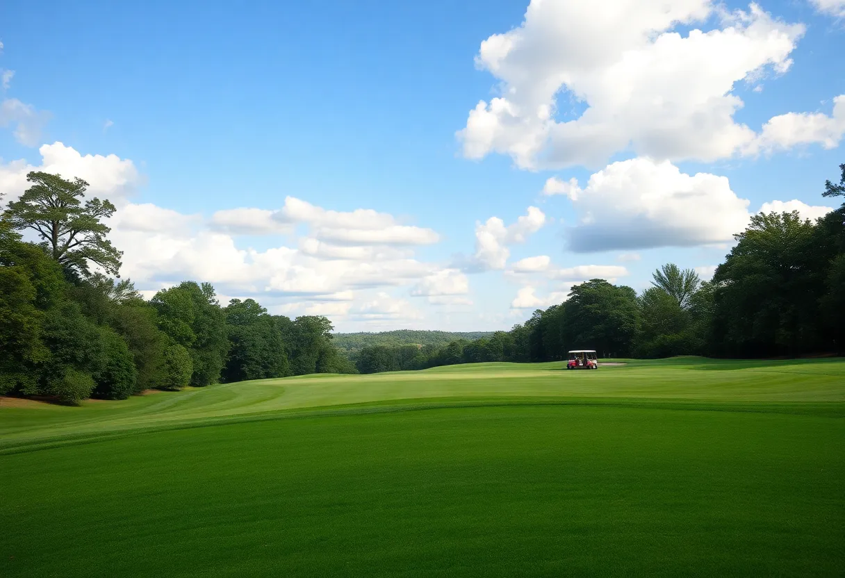 Beautiful landscape of Trinity Forest Golf Club