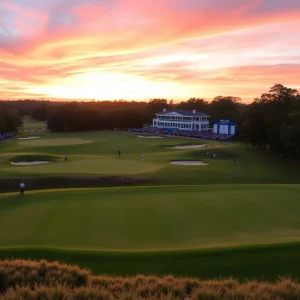 Golf course during the U.S. Junior Amateur Championship