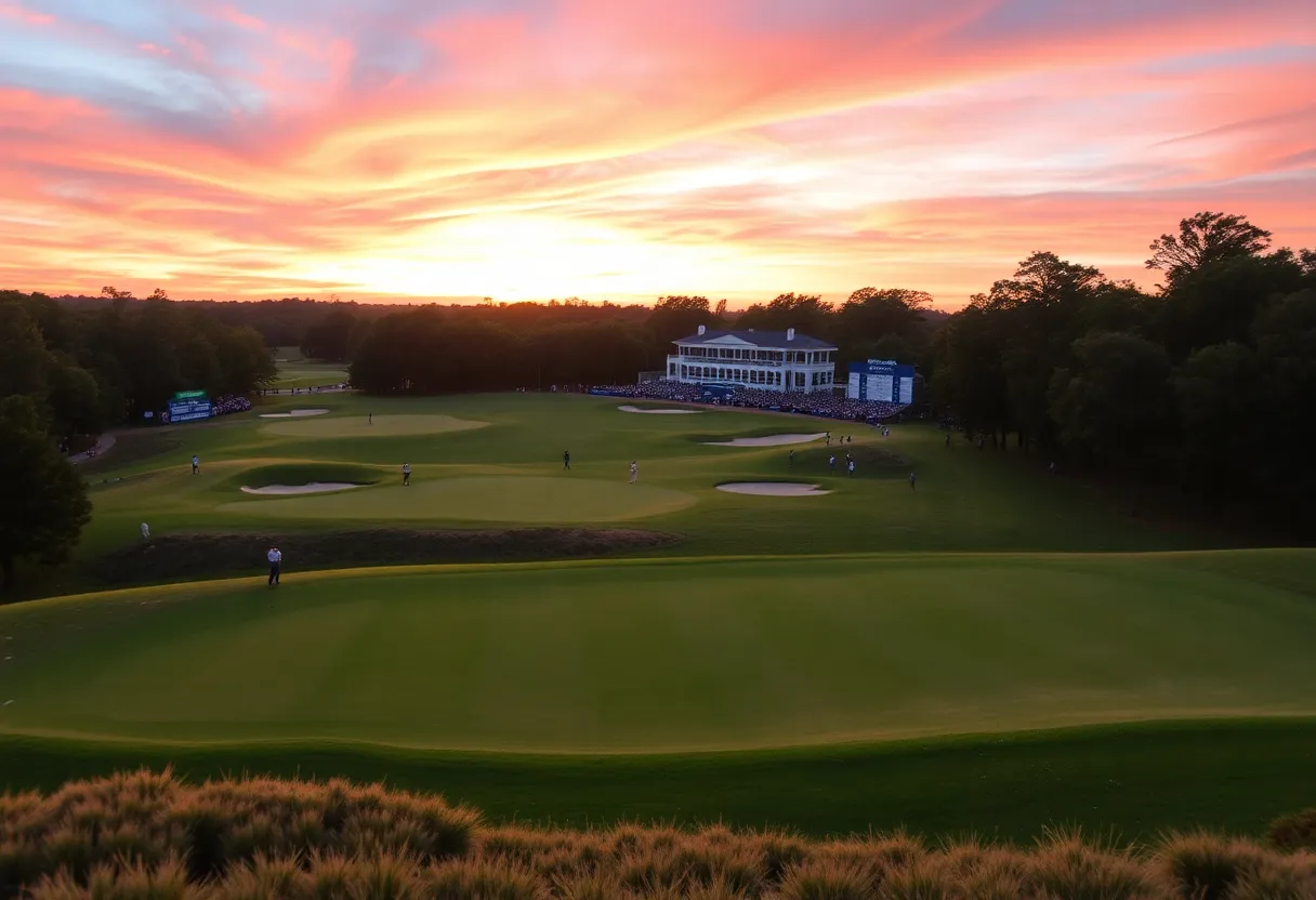 Golf course during the U.S. Junior Amateur Championship