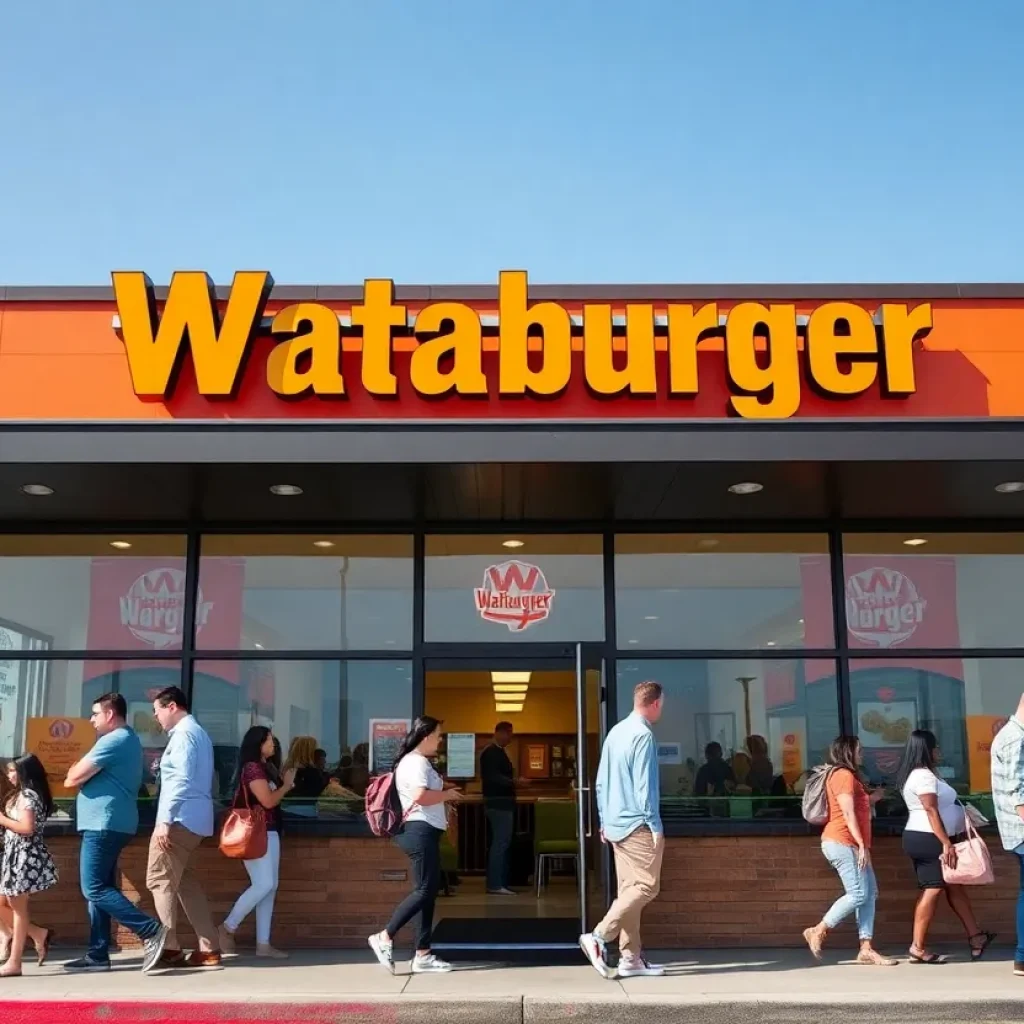 Exterior view of the new Whataburger restaurant in Columbia, SC
