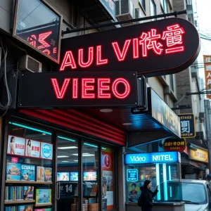 Exterior view of X-Mart adult video store in Augusta