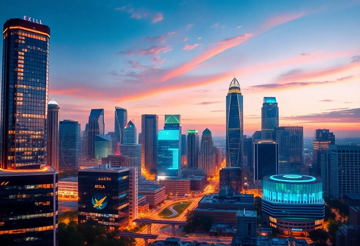 Cityscape of Atlanta showcasing technology and innovation