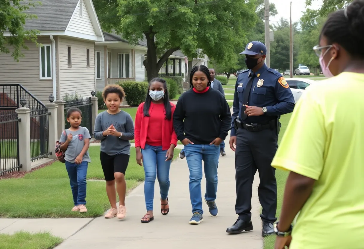 A serene view of Augusta emphasizing neighborhood safety.