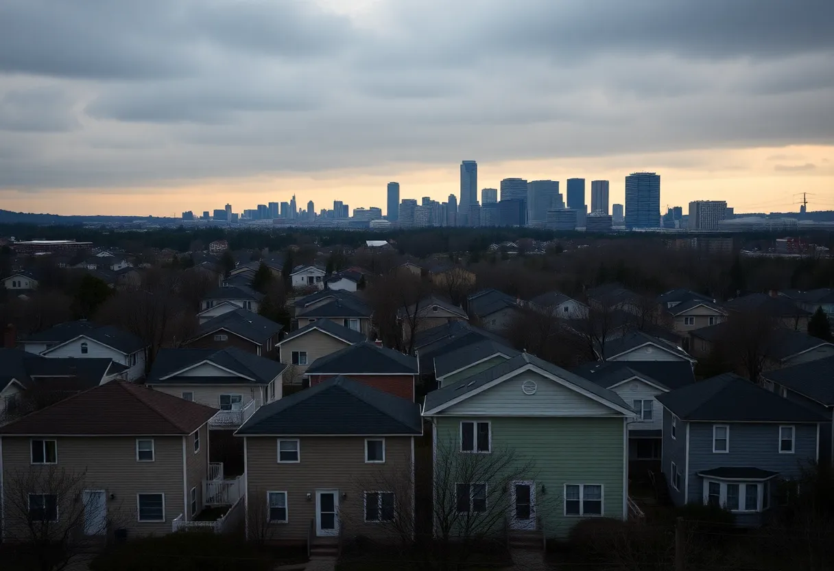 View of residential homes in Augusta signaling housing concerns