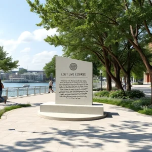Monument design for Hurricane Helene victims at Riverwalk
