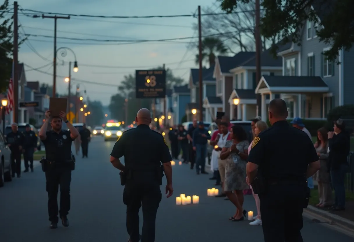 Vigil for victims of violence in Augusta neighborhood