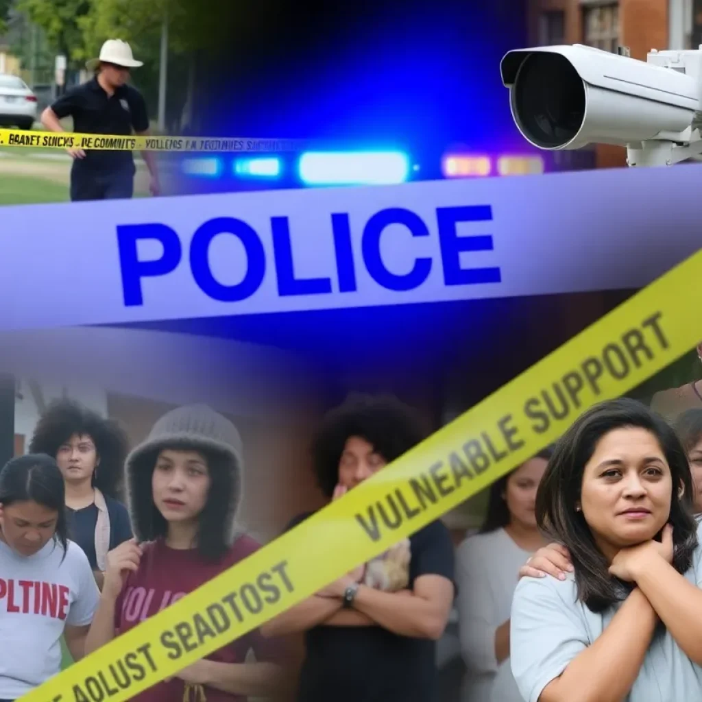 Police investigation scene in Augusta related to sexual crimes