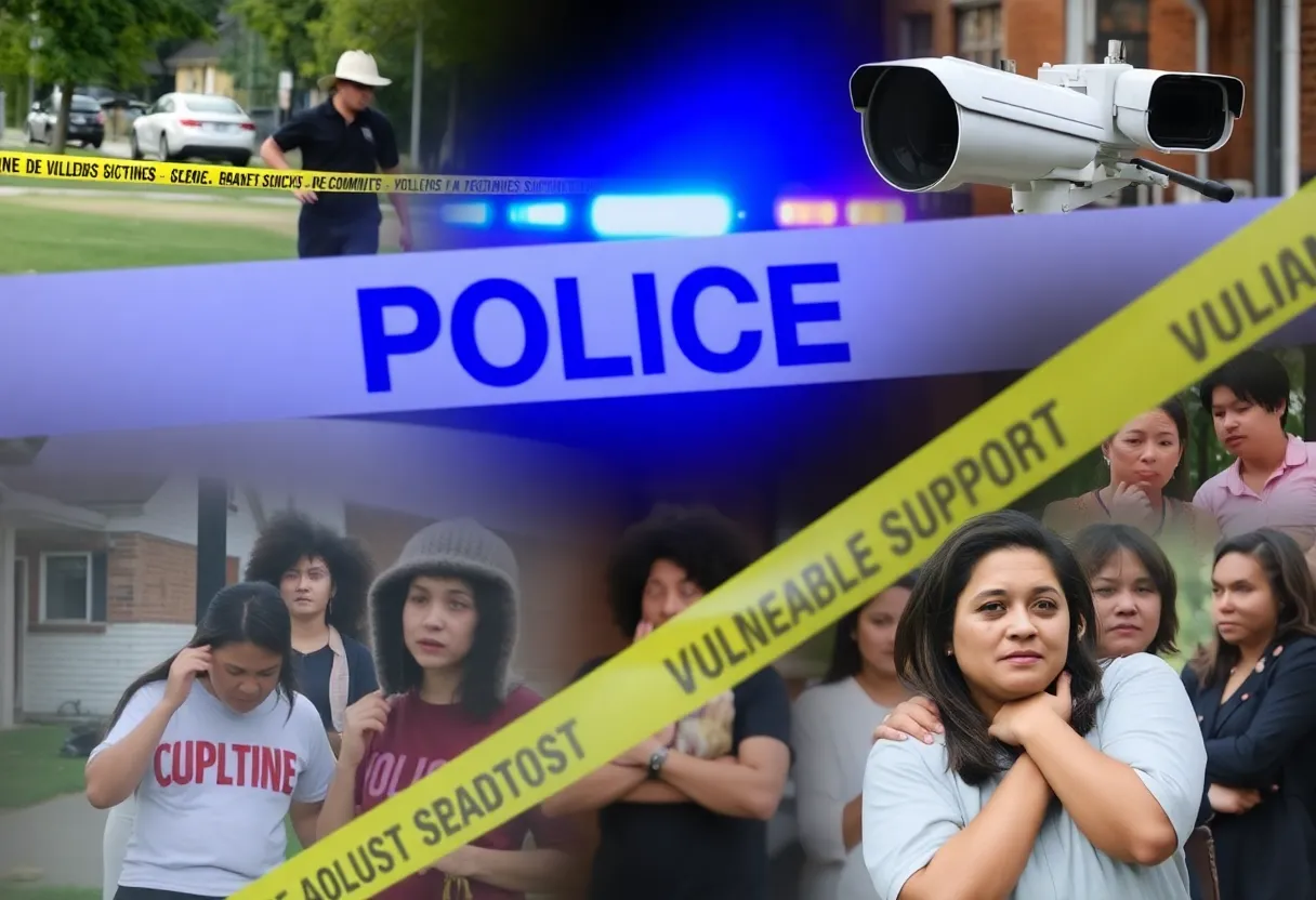 Police investigation scene in Augusta related to sexual crimes