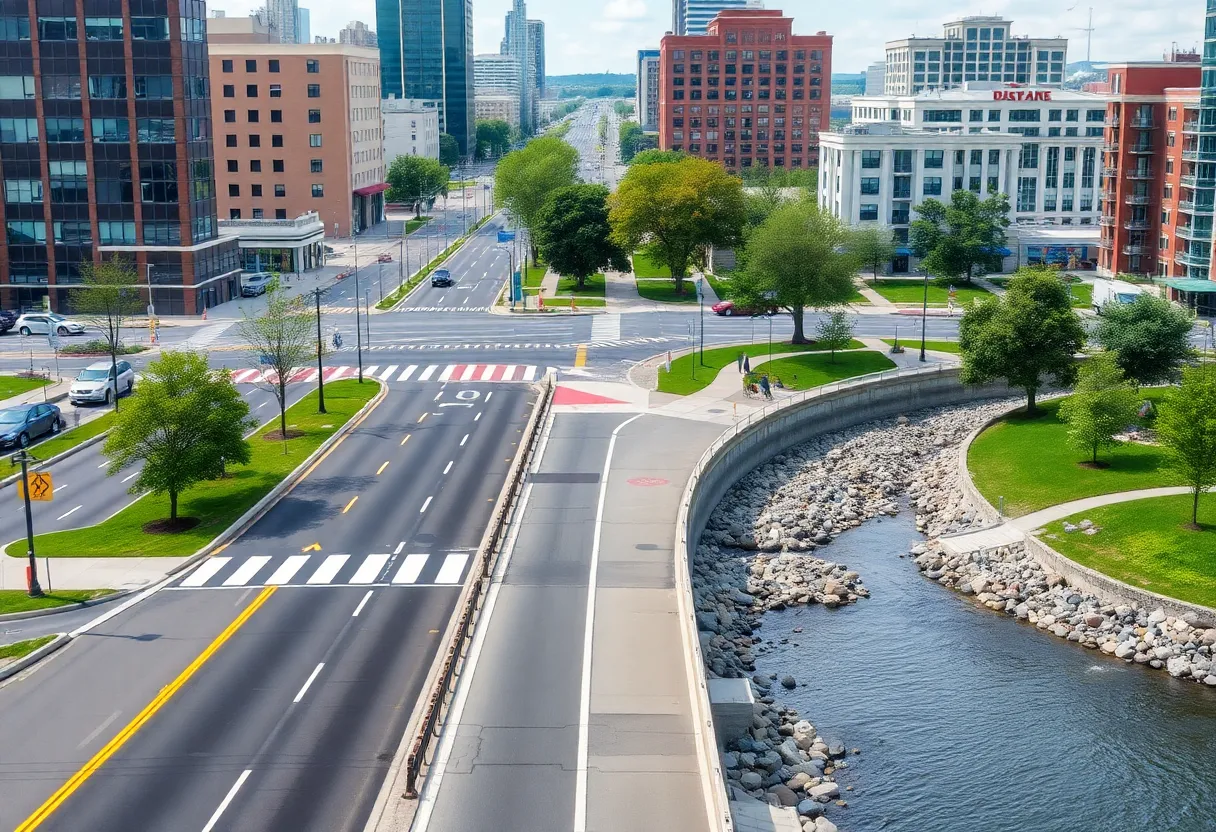 Visual representation of Augusta's SPLOST 9 urban improvement projects.