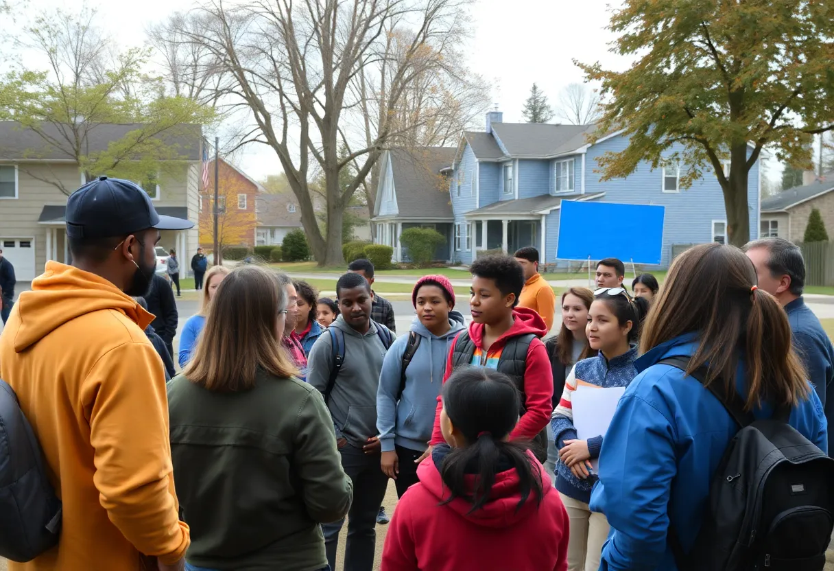 Community members engaged in discussion about youth safety in Augusta