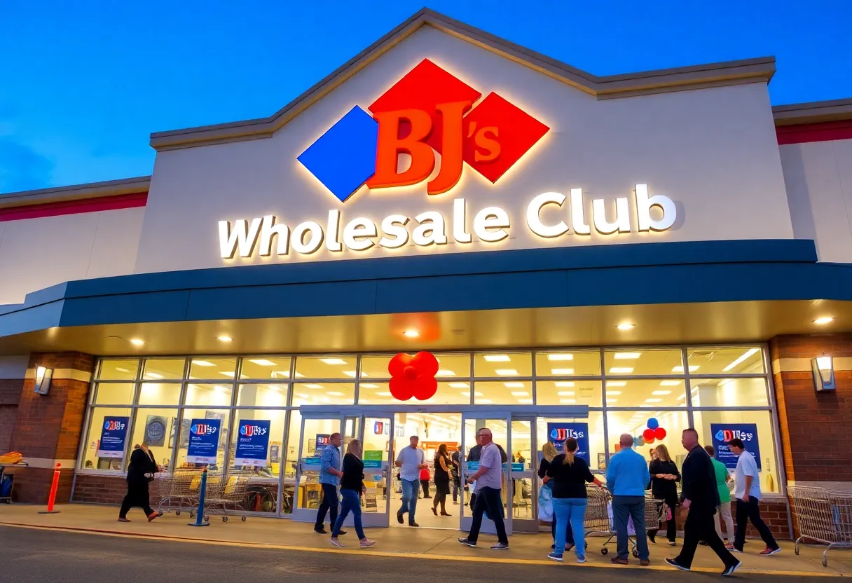 Exterior view of BJ's Wholesale Club in Warner Robins