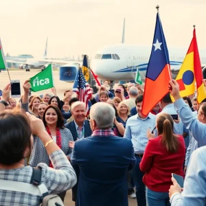 Supporters at Blake Tillery's campaign launch event