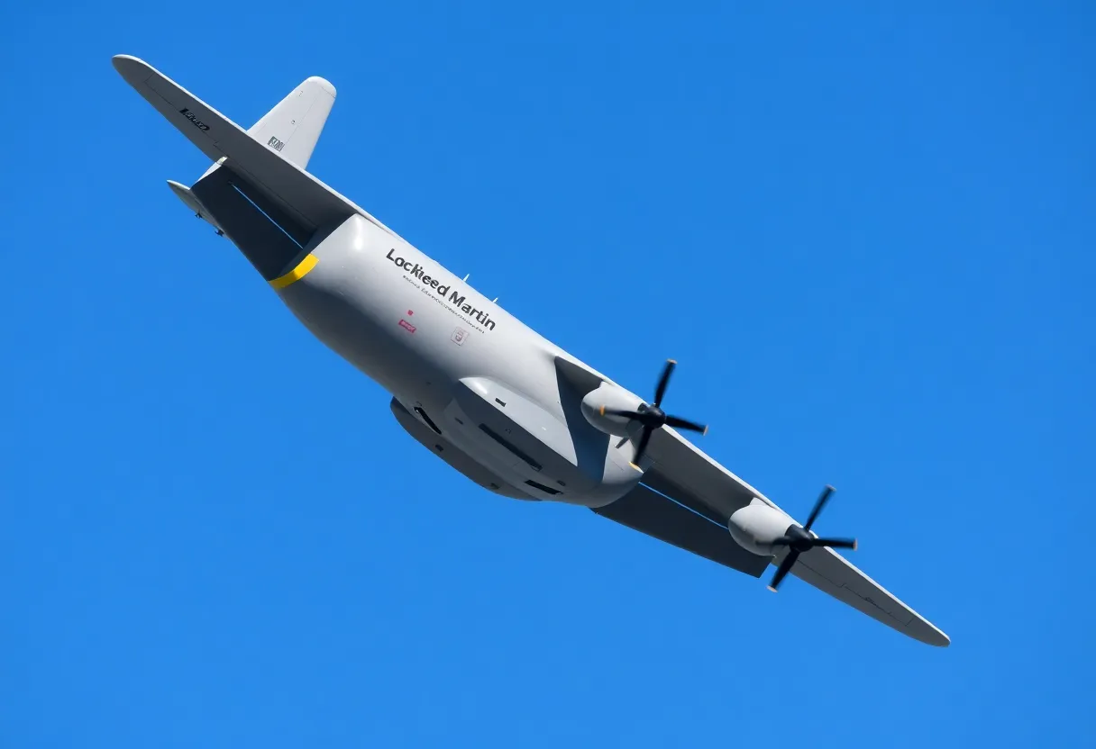 Lockheed Martin C-130J Super Hercules aircraft in flight