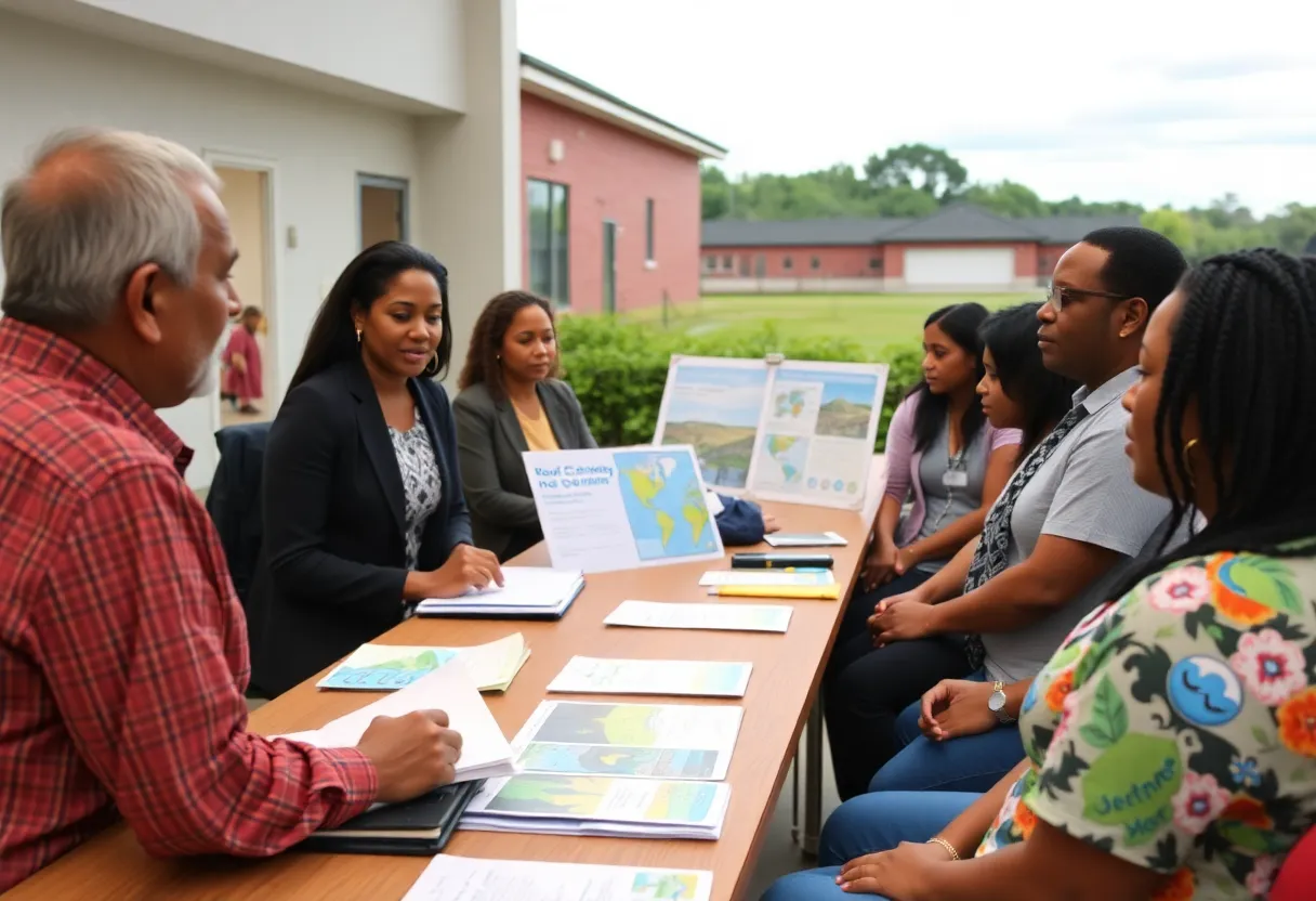 Leaders in Augusta discussing climate change impacts