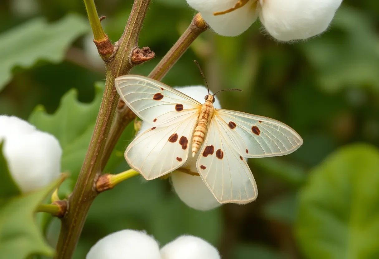 Cotton plant infested with Cotton Jassid pest