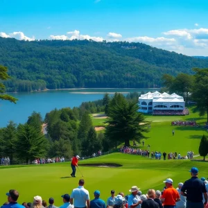 Golf players competing at FedEx St. Jude Championship