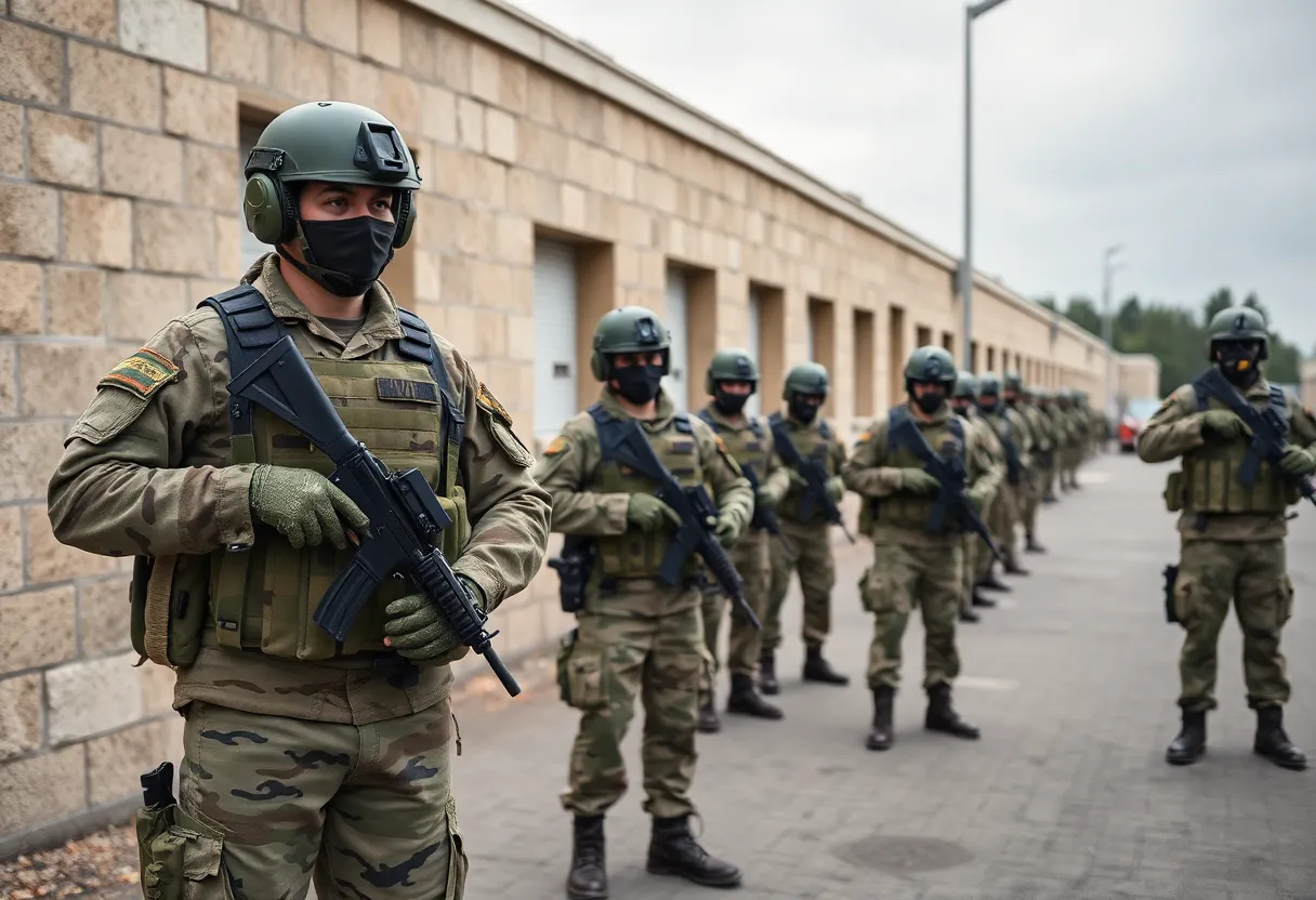 Emergency response at Fort Stewart military base after shooting incident