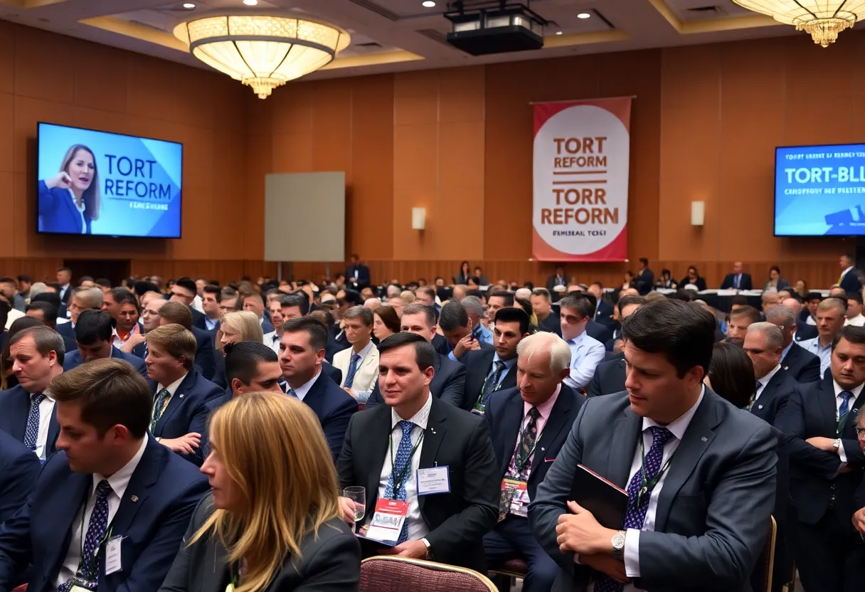Participants at the Georgia Chamber Congressional Luncheon discussing key issues