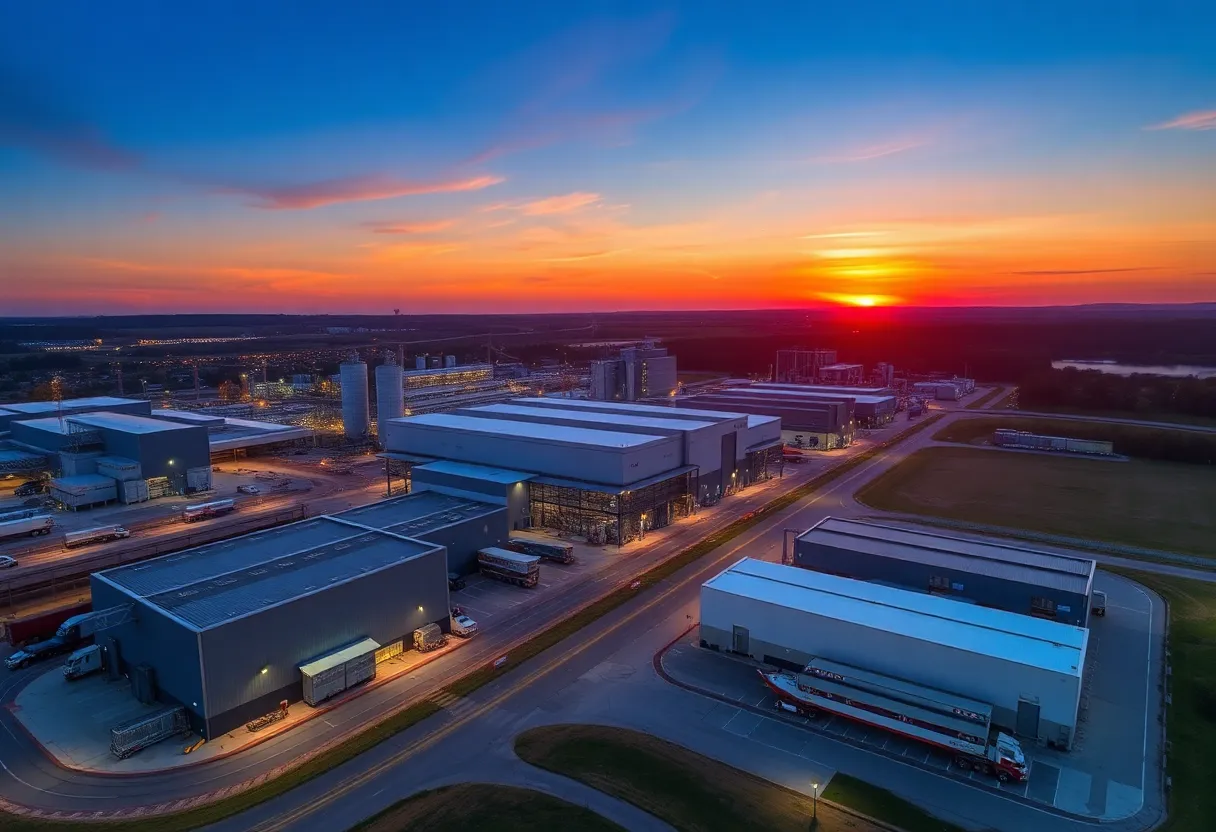 Manufacturing facilities with logistics infrastructure in Georgia