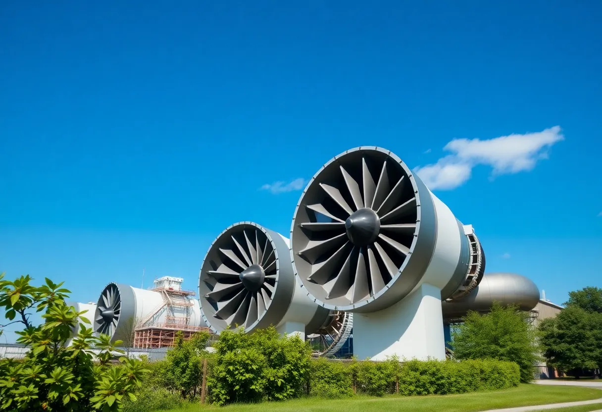 New gas turbines installed at Georgia Power's Plant Yates