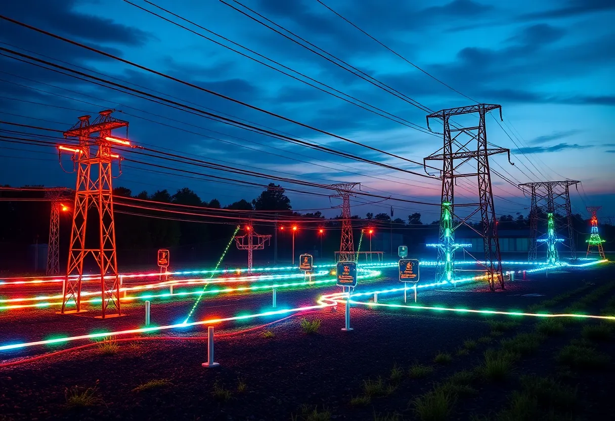 Modern electric grid infrastructure with advanced technologies