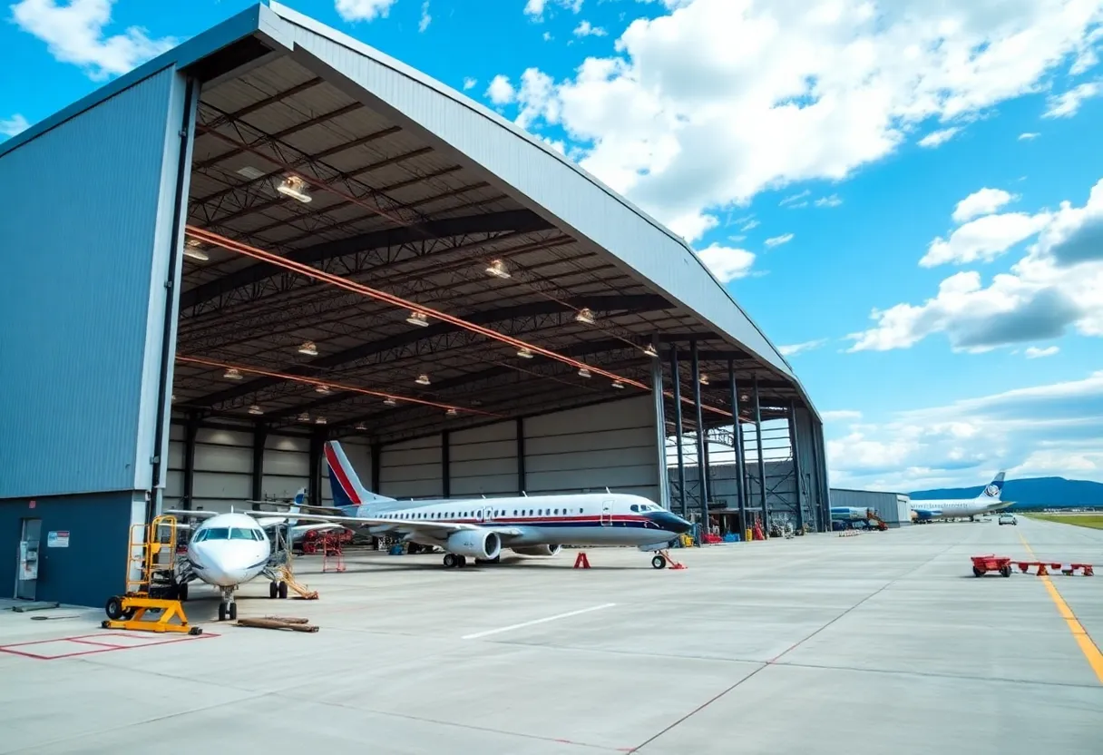 Construction of new hangar at Richard B. Russell Regional Airport