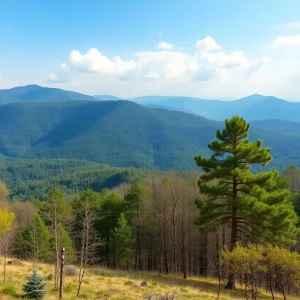 A tranquil forest landscape representing the legacy of a beloved physician.