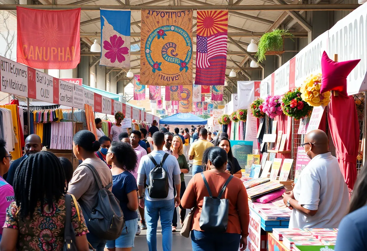 Diverse Black-owned businesses showcased at a community expo in Macon, Georgia.